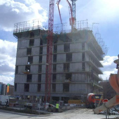 Torre Chamartin en construcción