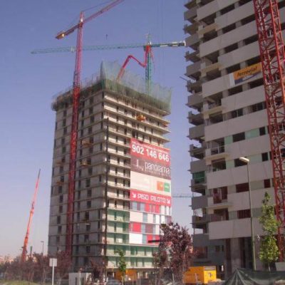 Torre Chamartin en construcción