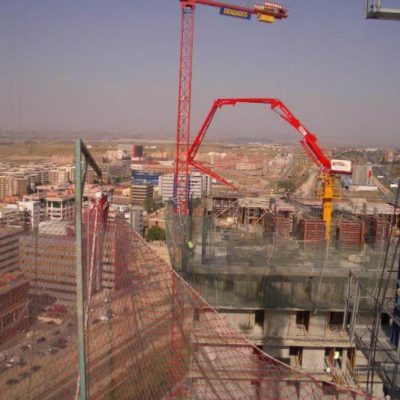 Torre Chamartin en construcción